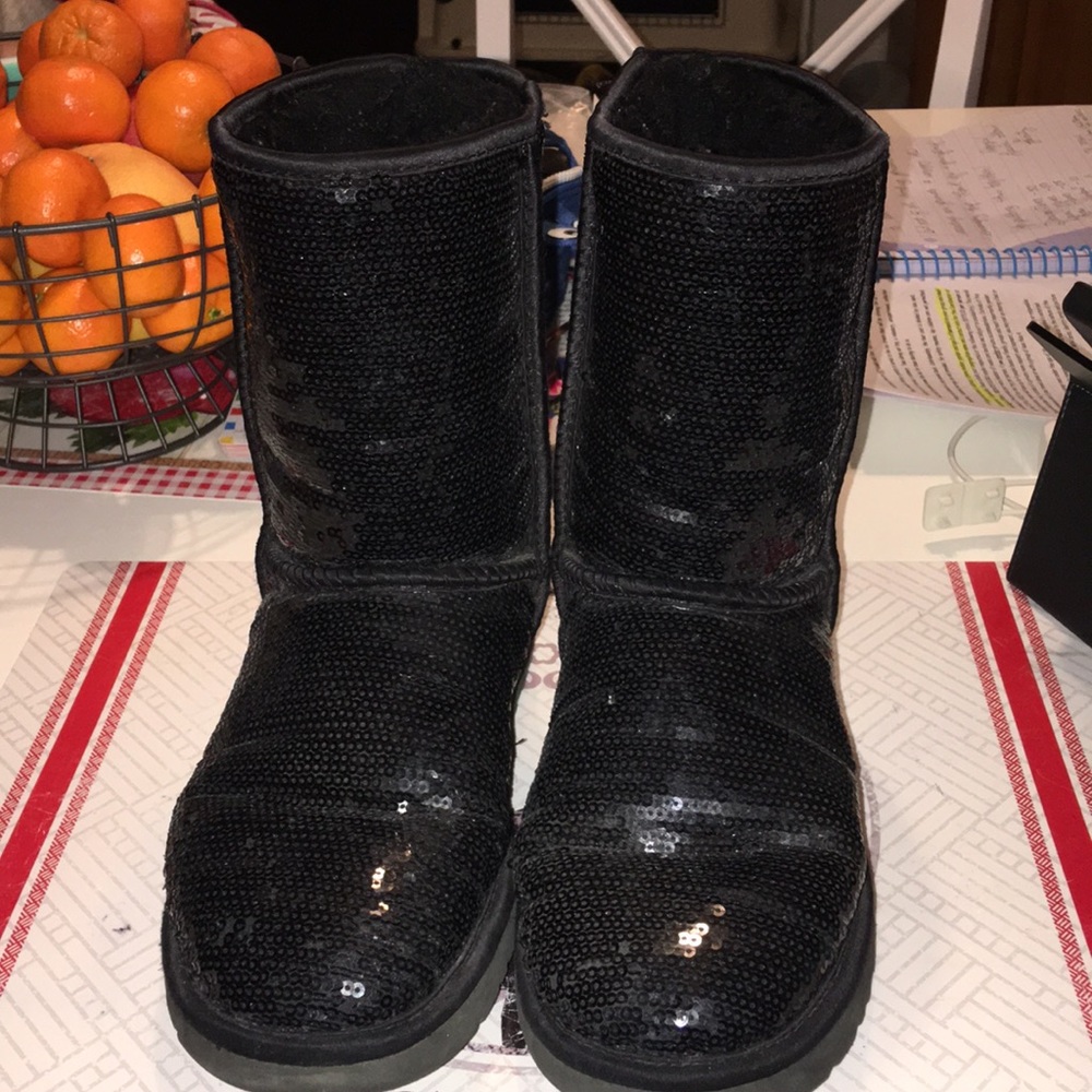 Authentic Ugg Black Sequin